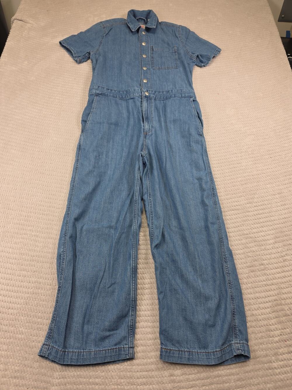 Levis Jump Suit Womens Small Blue Jean Romper Denim Jumper